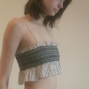 Lisa Marie Fernandez sweet and sexy smocked crop top